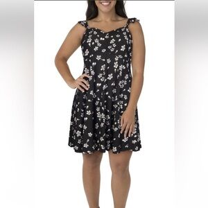 NWT Floral Black Dress